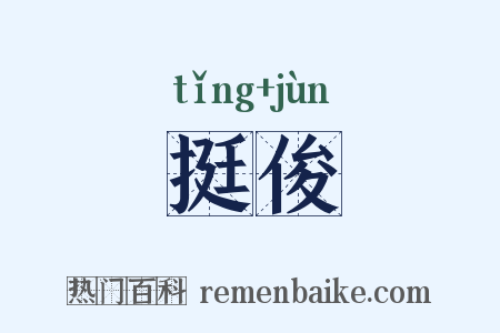 挺俊是什么意思的图片
